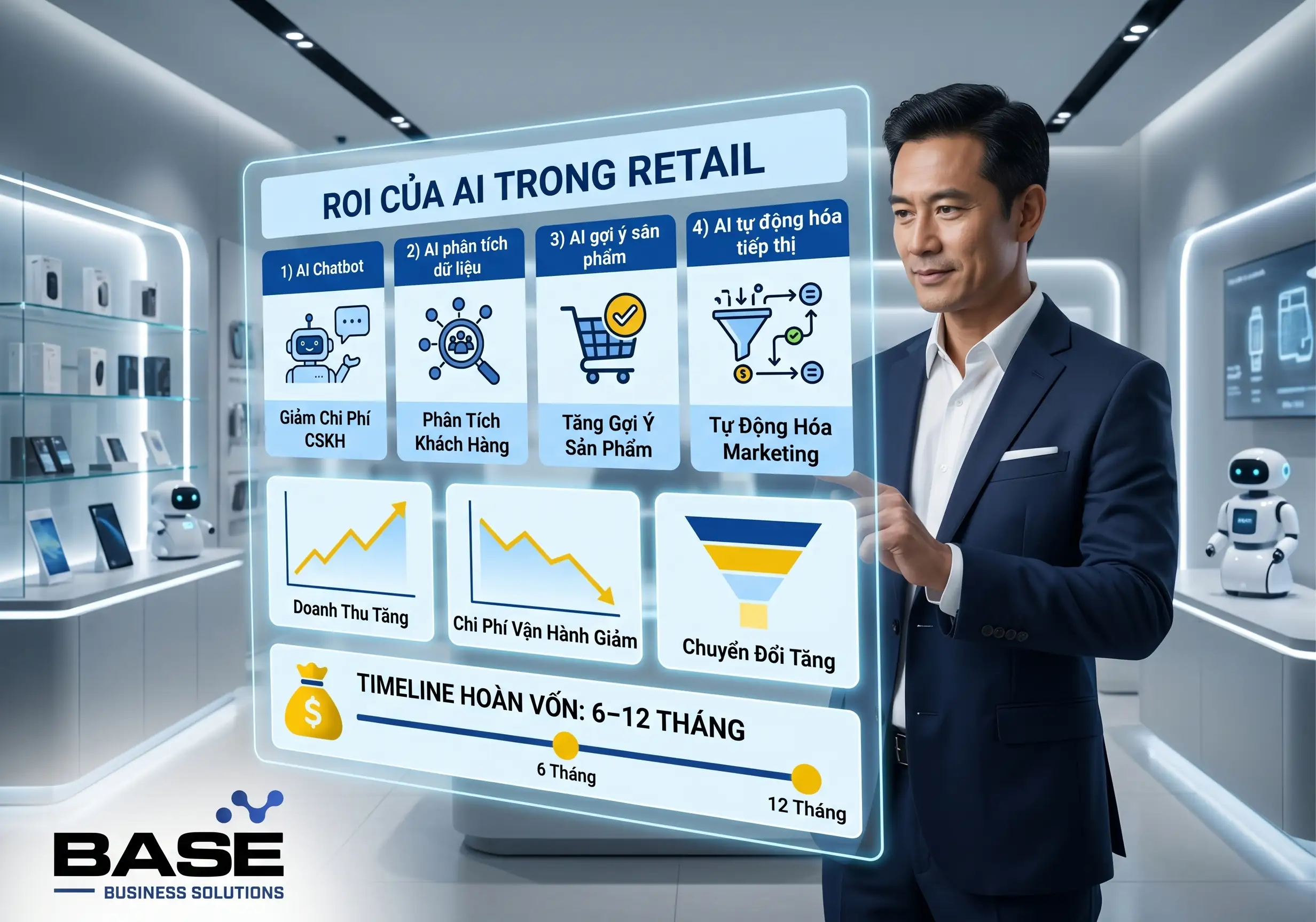 ROI của AI trong Retail: Bao lâu thì doanh nghiệp hoàn vốn?