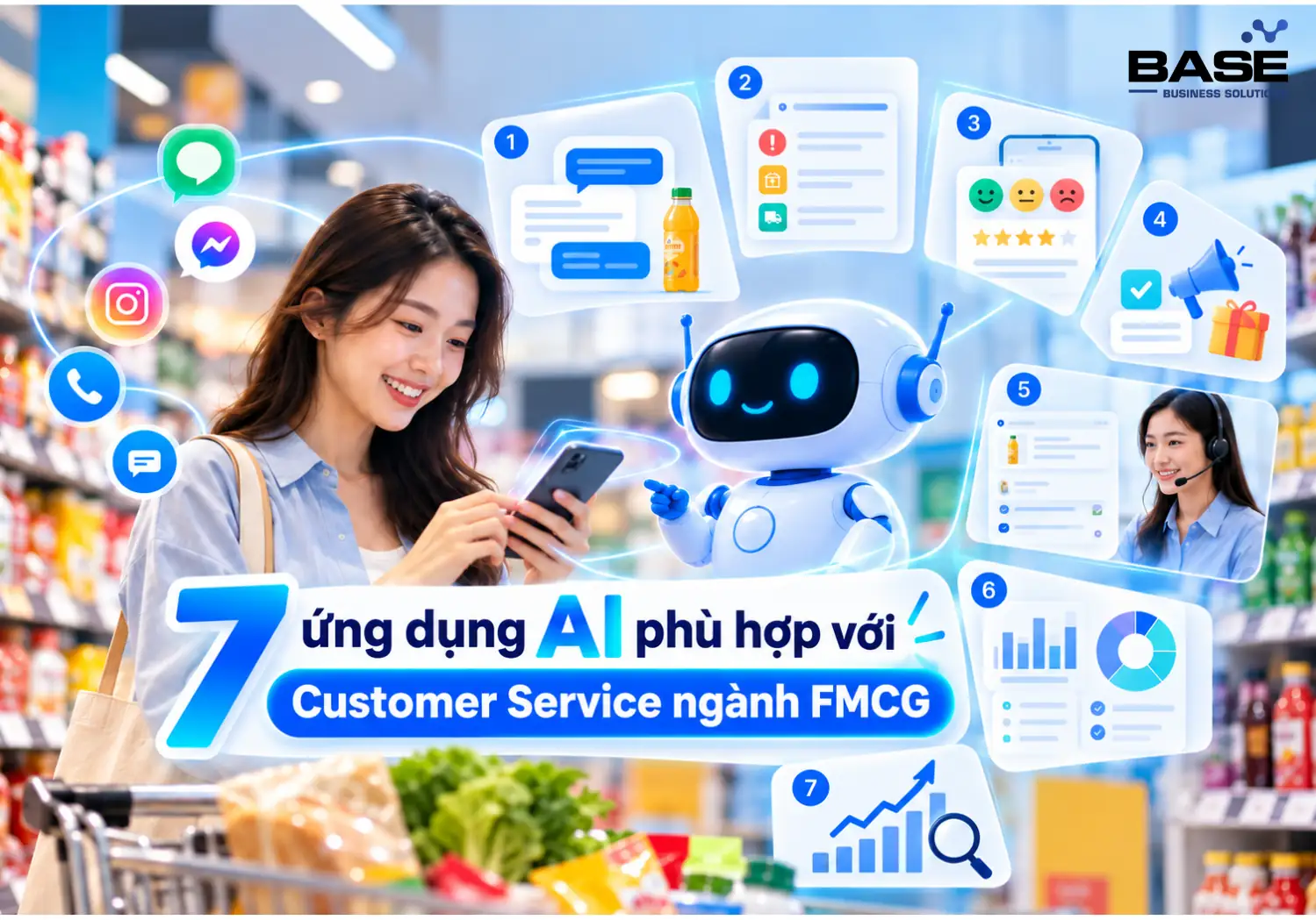 7 ứng dụng AI phù hợp với Customer Service ngành FMCG