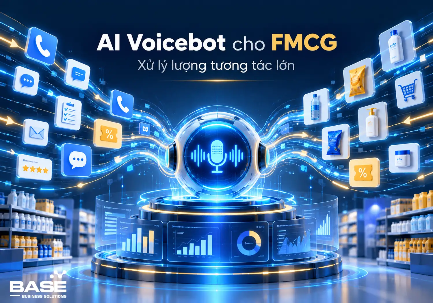 AI Voicebot giúp FMCG xử lý lượng tương tác lớn như thế nào?
