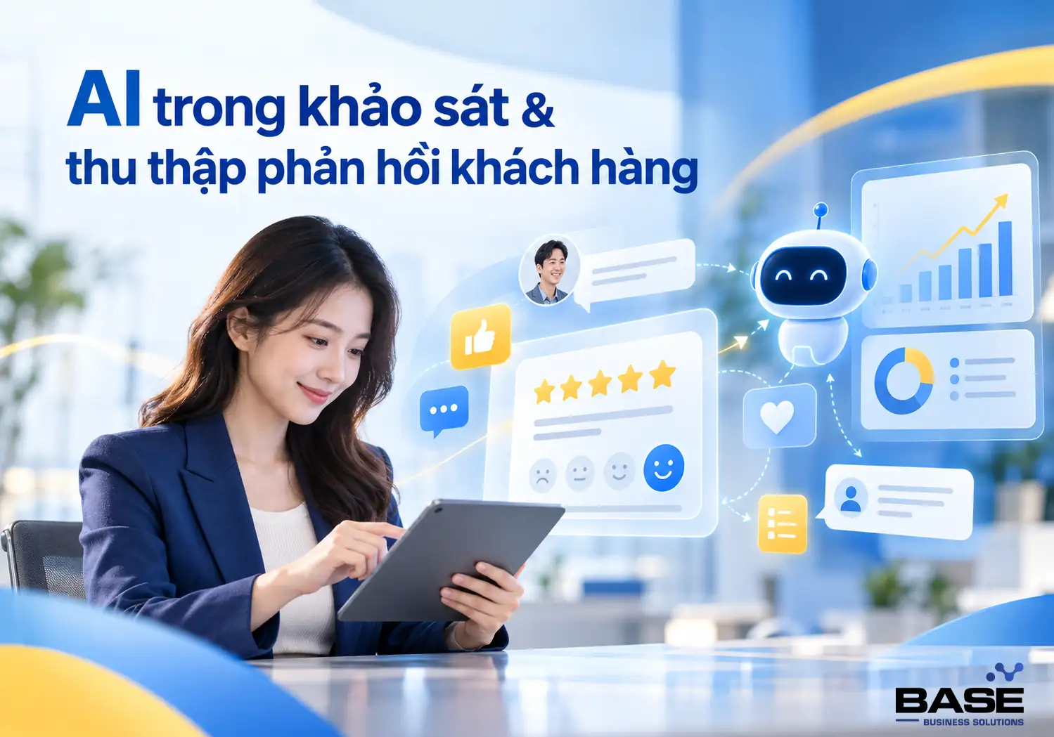 Ứng dụng AI trong khảo sát và thu thập phản hồi khách hàng